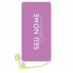 Carregador portatil personalizado com nome - 116