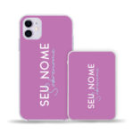 Capinha Personalizada C/ Nome + Carregador Portátil 5.000 Ma