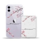 Capinha Personalizada Floral + Carregador Portátil 5.000 Mah