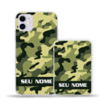 Capinha Personalizada Camuflado + Carregador Portátil 5.000