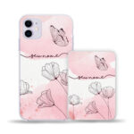 Capinha Com Nome Jardim Floral + Carregador Portátil 5.000